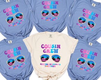 Cousin Crew Comfort Colors T-Shirts: Matching Summer Vacation Shirts