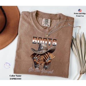 Boots On The Ground Shirt Comfort Colors® T-shirt, Where Them Fans At Shirt, County Line Dance, Girl Grab Your Fans Shirt, Cowgirl Shirt