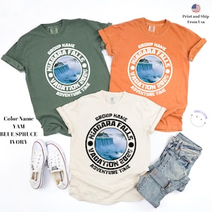 Personalized Niagara Falls Shirt,Ontario Canada Shirt,Family Vacation Shirt,Group Gift for Trip to Niagara Falls,NiagaraFalls Souvenir Shirt