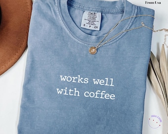 Comfort Colors Coffee Shirt: Garment-Dyed Ring-Spun Cotton Tee