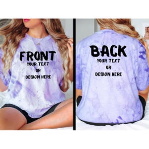 Back and Front Custom Text/Photo Shirts, Personalized Name or Logo Tee, Add Your Own Design, Custom Business Logo Design Shirt, Custom Shirt