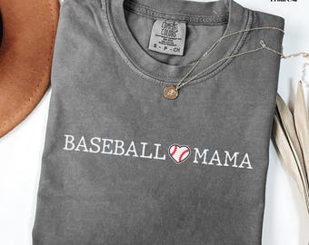 Comfort Colors Baseball Mama T-Shirt - Game Day Tee