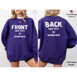 Back and Front Custom Text/Photo Shirts, Personalized Name or Logo Tee, Add Your Own Design, Custom Business Logo Design Shirt, Custom Shirt