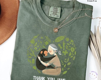Comfort Colors® Jane Goodall Shirt, Thank You Jane Shirt, Jane Goodall Quote Shirt, Remember Jane Goddall, Rip Jane Goodall Shirt