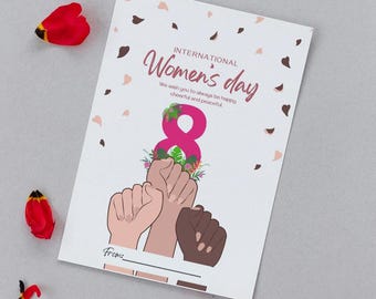 International Women's Day Card: Inspiring Digital Greeting (PDF)