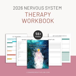 Caderno de Terapia do Sistema Nervoso 2026, A4, Download Digital, Alívio do Estresse e Cura, Presente para Saúde Mental, Guia de Cura para Alívio da Ansiedade