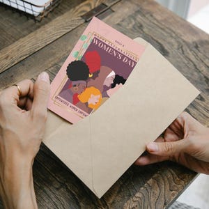 Grußkarte zum Internationalen Frauentag | Ermächtigende, inspirierende und anpassbare Nachricht zum Frauentag | Sofortiger Download, Digital 5 x 7 Zoll
