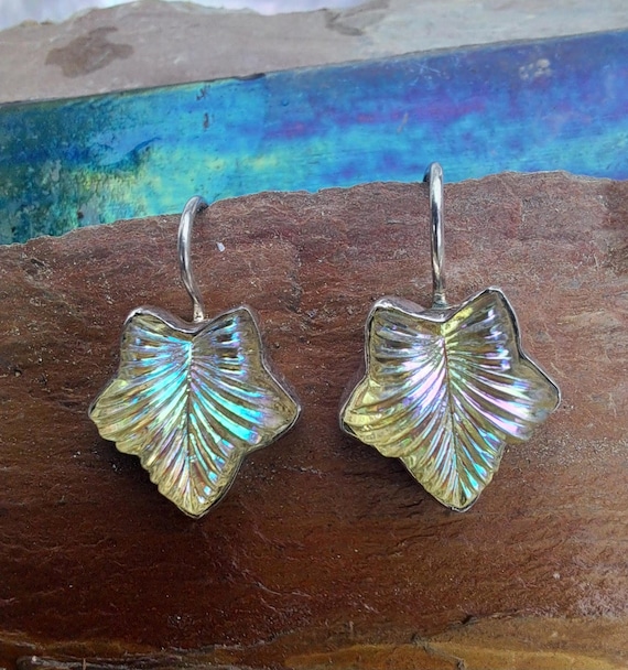 Boucles D'oreilles Vintage Argent Massif Et Strass – Sans Marque