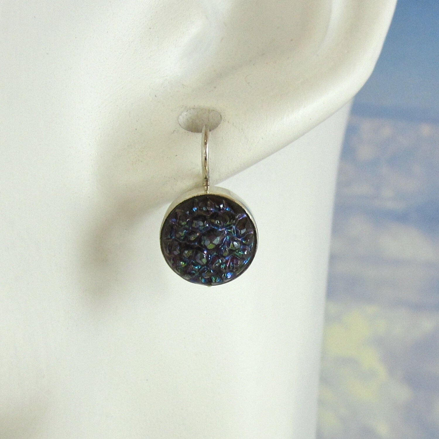 Boucles d'oreilles mauves - , site de vente en ligne de bijoux
