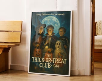 Vintage Halloween Poster Print: 1984 Trick-or-Treat Club (Digital Download)
