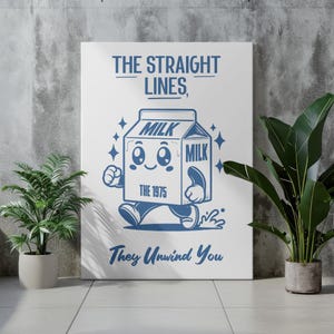 The 1975 Milk Poster Aesthetic Room Decor Minimal Wall Art Music Inspired Bedroom Print Color Matty Healy Poster Pop Rock Art Digital Print