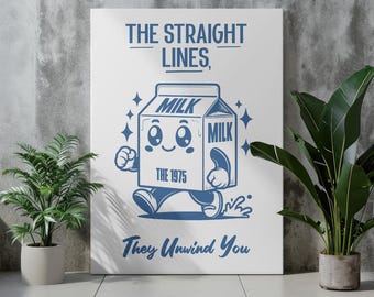 The 1975 Milk Poster Aesthetic Room Decor Minimal Wall Art Music Inspired Bedroom Print Color Matty Healy Poster Pop Rock Art Digital Print