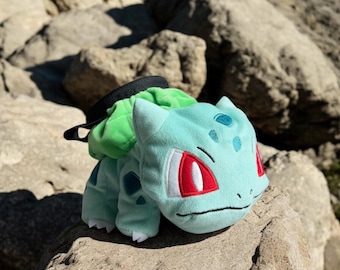 手作りフシギダネチョークバッグ、ポケモンクライミングバッグ