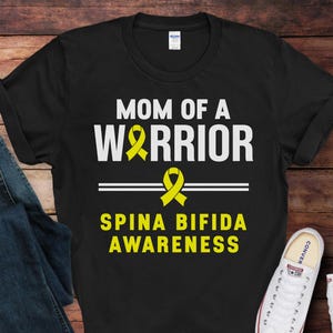 Mom of a Warrior, Spina Bifida Awareness T-Shirt | Spina Bifida Awareness Tee | Gift for Spina Bifida Awareness | Spina Bifida Month Shirt