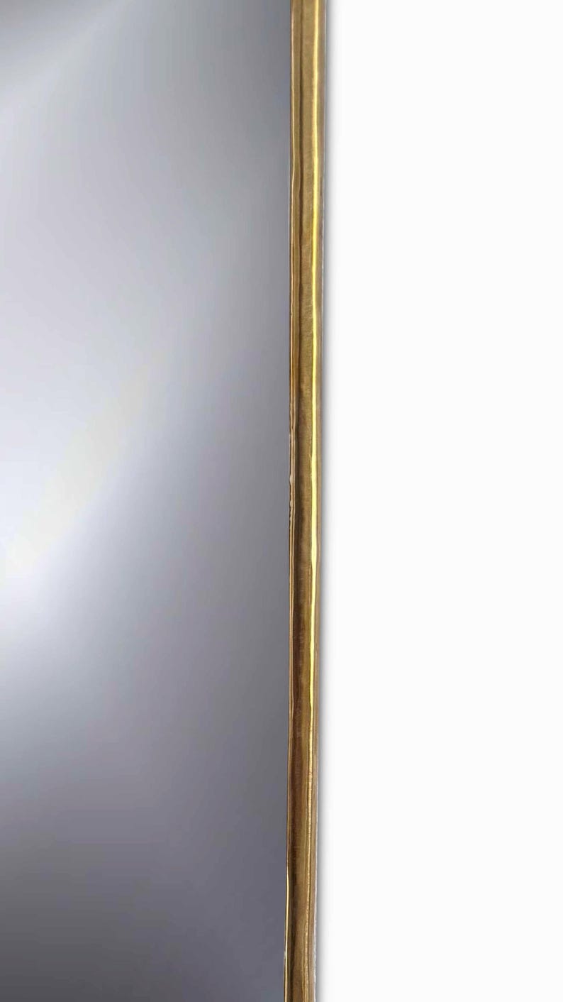 brass frame mirror