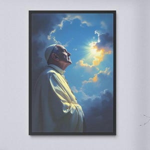 Pope Francis, DIGITAL PRINT, Christian Art, Picture of Pope, Pope Francis Poster, Papa Francisco, Catholic Art