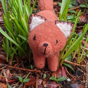 toy fox, waldorf fox,stuffed animal, all natural toy, eco friendly fox, red fox, fibre art