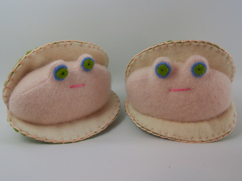 Sea scallop toy waldorf toy stuffed toy stuffed animal Etsy