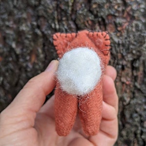 toy fox, waldorf fox,stuffed animal, all natural toy, eco friendly fox, red fox, fibre art image 4