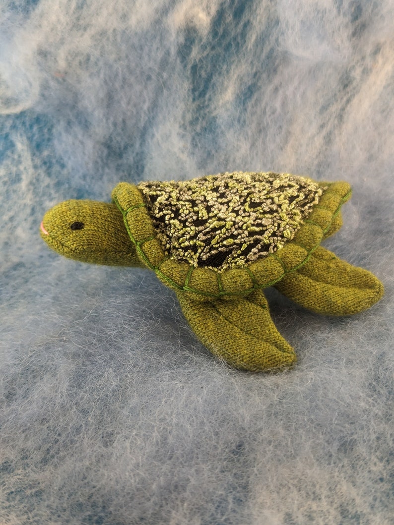 Sea Turtle, waldorf toy, eco friendly toy, all natural toy, toy turtle, stuffed turtle, stuffed animal, stuffed toy, Bild 2