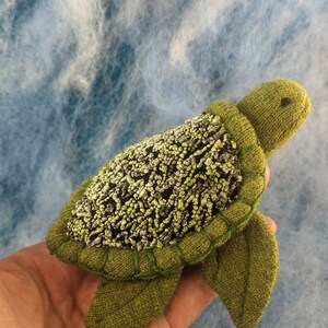 Sea Turtle, waldorf toy, eco friendly toy, all natural toy, toy turtle, stuffed turtle, stuffed animal, stuffed toy, Bild 5