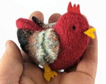 Waldorf toy, stuffed animal, toy chickens, eco friendly toy, waldorf chickens, all natural toy, barnyard hens,