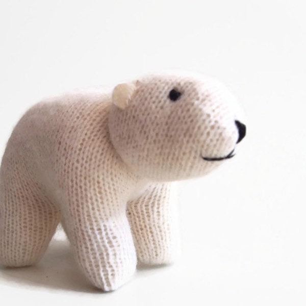polar bear, stuffed bear, waldorf toy, waldorf bear,
