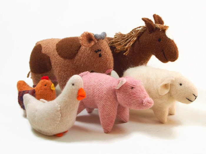 Farm animals barnyard animals stuffed animals waldorf farm