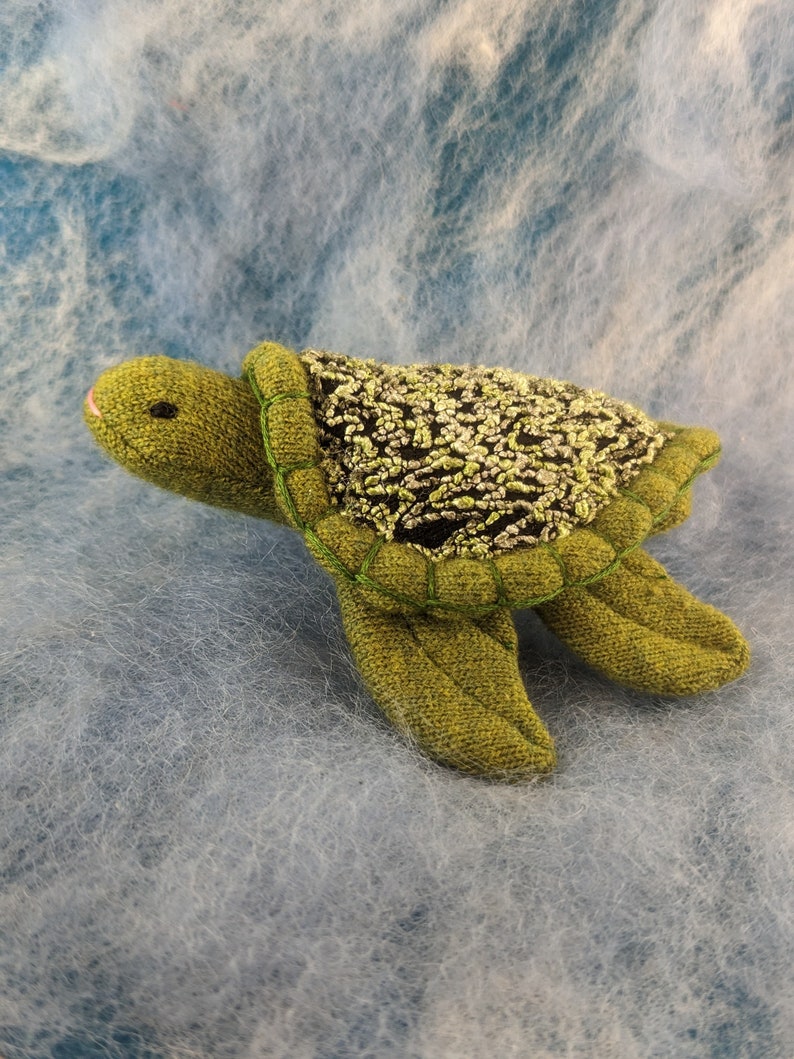 Sea Turtle, waldorf toy, eco friendly toy, all natural toy, toy turtle, stuffed turtle, stuffed animal, stuffed toy, Bild 3