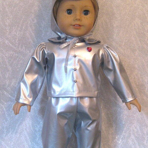 Doll Clothes Tin Man costume from The Wizard of Oz for American Girl or other 18 inch Dolls
