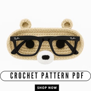 Cute Animal Eyeglass Holder Crochet Pattern – Fun DIY Project for Glasses Storage