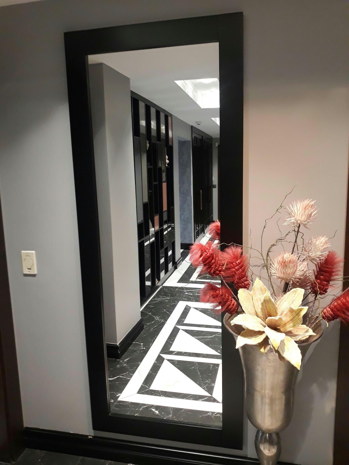 Large Wall Mirror for Entryway Decoration Rectangular Full Length Size ...