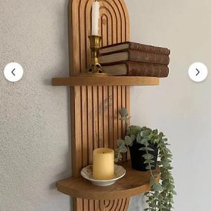 Dekoratives Regal aus Holz Vielseitig, Regal für Zuhause, Küche, Büro