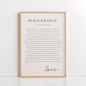 Godmother Poster to Print - Gift for Godmother - Decorative Poster - Gift to Print - Original - PDF File