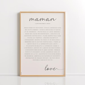 Mama-Poster zum Ausdrucken – Geschenk für Mama – dekoratives Poster – Geschenk zum Ausdrucken – Original – PDF-Datei