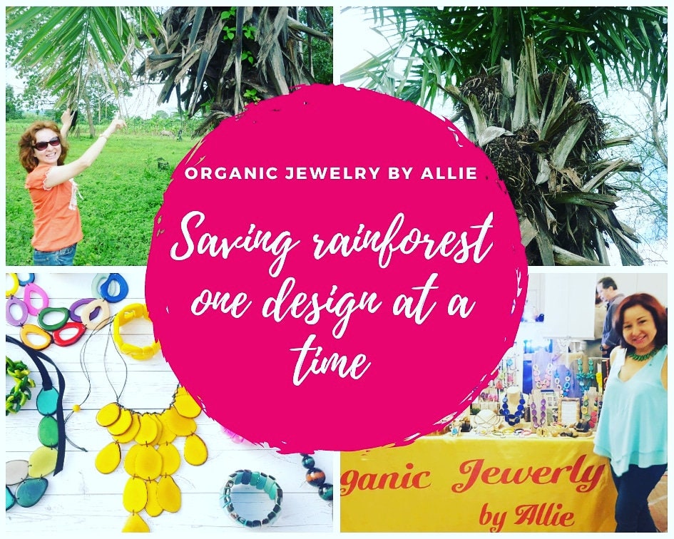 Flower necklaces/Tagua necklace/Bold necklace/Colorful Necklace/Gift