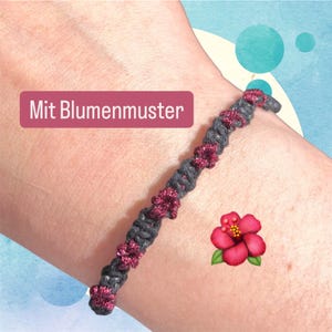 Friendship bracelet with glitter, macrame bracelet, adjustable handmade jewelry accessory, love, friends, partner, girlfriend