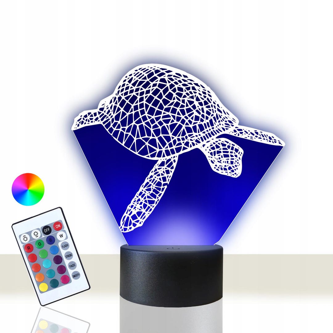 Night Light 3D LED Sea Turtle Cute Gift - Etsy