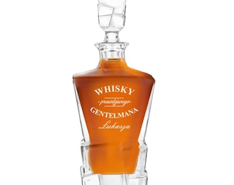 Caraffa per whisky con incisione per regalo Plexido Ice Blink