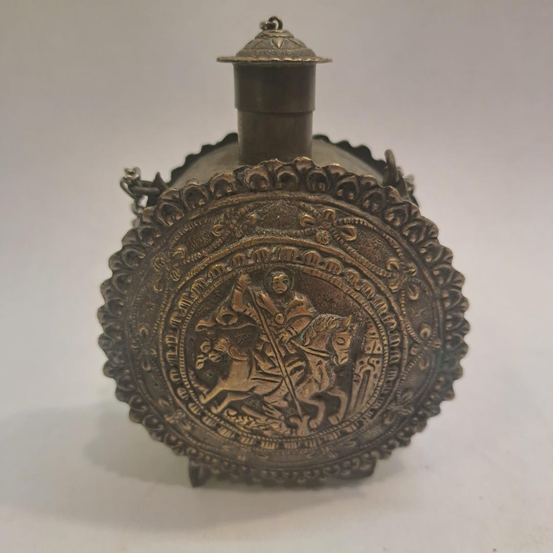 Antique Greek Powder Flask From the 19th Century. - Etsy