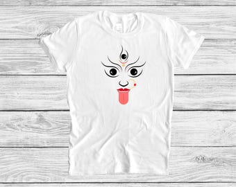 Hinduism Goddess Kali Maa T Shirt, Durga Puja Tee, Spiritual Yoga Meditation Gift