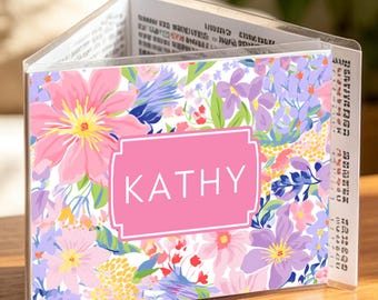 Funda y estuche protector personalizados para tarjetas de Mahjong de la Liga Nacional de Mahjong (NMJL) - Tamaño grande - Regalo ideal para anfitrionas, Día de la Madre, Cumpleaños o Navidad.