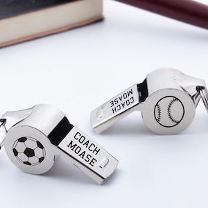 Personalized Coach Whistle,Monogram Whistle,Personalised Coach Whistle,Engraved Whistle for Teachers, Sports Coaches, PE Teachers , Referees