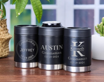 Personalized Slim Can Cooler,Stainless Cooler,Insulated Can Cooler,Seltzer Can Holder,Slim Can Cooler,Best Man Gift,Engraved Beer Holder