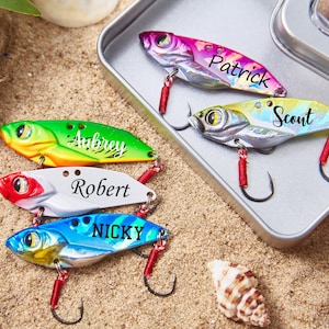 Leurres de pêche personnalisés pour papa,Cadeau de pêche pour lui,Cadeau de leurre de pêche personnalisé,Cadeaux de pêche pour homme,Cadeau de fête des pères pour pêcheur