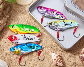 Custom Fishing Lures For Dad,Fishing Gift For Him,Personalized Fishing Lure Present,Fishing Gifts For Men,Father's Day Gift for Fisherman