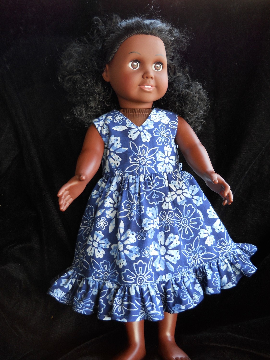 American Girl Blue flower Batise Dress | Etsy