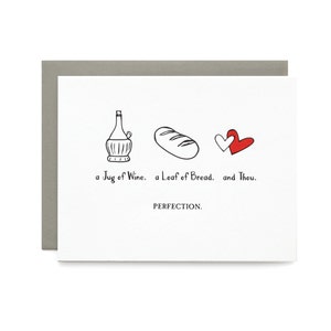 Perfection - letterpress card