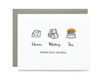 Age Well - letterpress card