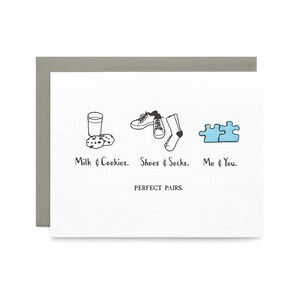 Perfect Pairs - letterpress card